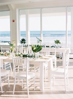 Reception at the Newport Beach House in Middletown, Rhode Island