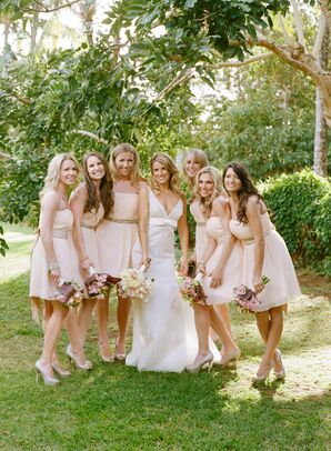 Strapless Donna Morgan Bridesmaid Dress