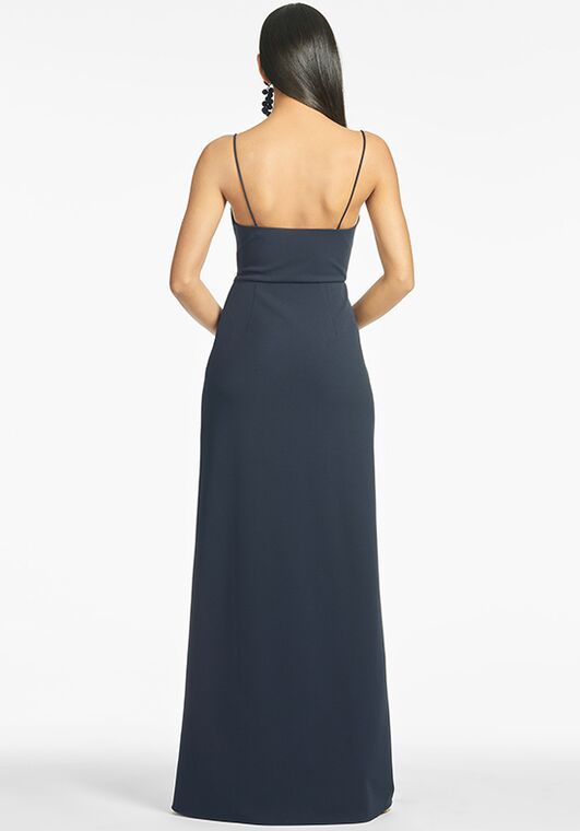 Sachin & Babi Paulina Gown - Navy Scoop Bridesmaid Dress - 3