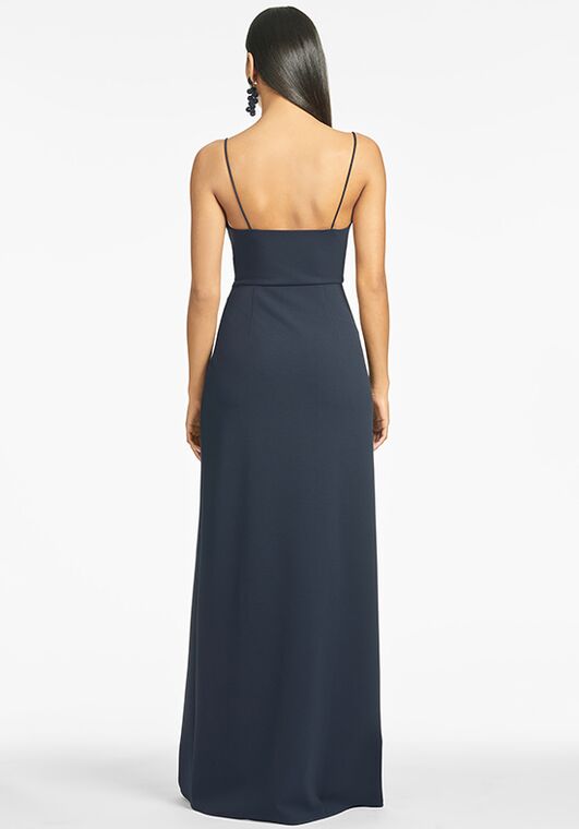Sachin & Babi Paulina Gown - Navy Scoop Bridesmaid Dress - 4