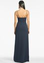 Sachin & Babi Paulina Gown - Navy Scoop Bridesmaid Dress - thumbnail - 4