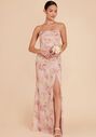 Birdy Grey Mira Chiffon Dress in Vintage Pink Floral Off the Shoulder Bridesmaid Dress - thumbnail - 3