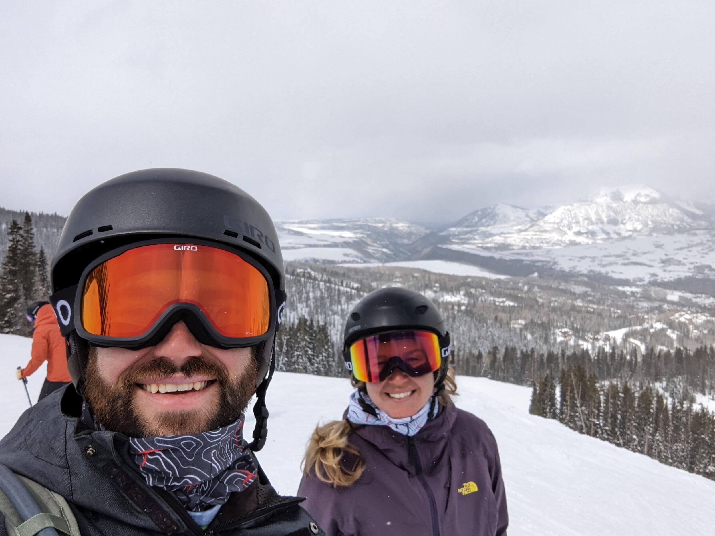 Ben and Janelle would venture all over Colo -Rad-o for skiing. This trip took them to Crested Butte and Telluride.