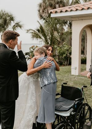 Influencer Clara Guillem Hugging Grandmother