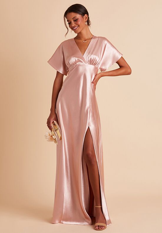 Birdy Grey Jesse Dress in Rose Gold V-Neck Bridesmaid Dress - 1