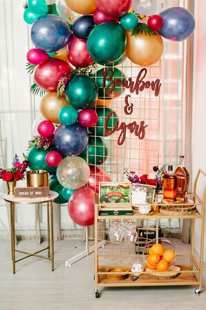 Bourbon and Cigar Bar at Miami Wedding