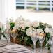 Ivory Flower and Greenery Centerpiece