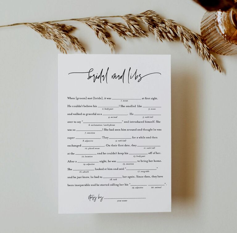 30 Bridal Shower Games to Play at Any Type of Wedding Shower