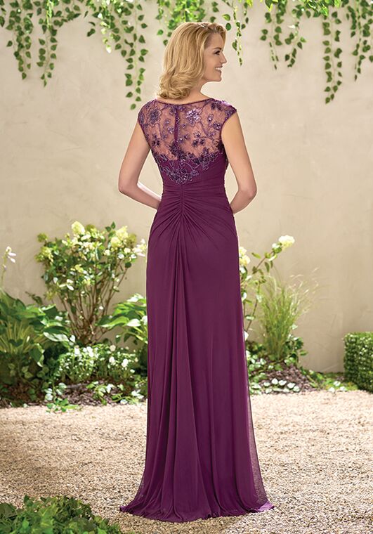 Jade Mother of the Bride by Jasmine J195010 Purple Mother Of The Bride Dress - 2