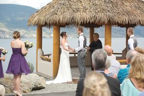 Outdoor Ceremony Under Lakeside Gazebo