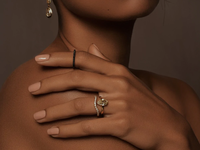 vintage blue sapphire ring