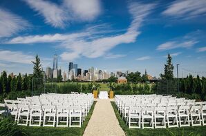 NYC Skyline View at Wedding Ceremony