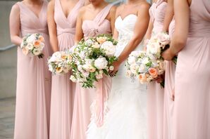 Rustic Pink Bridesmaid Dresses