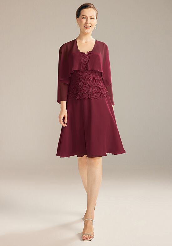 AW Bridal AW Matana Dress Red Mother Of The Bride Dress - 1