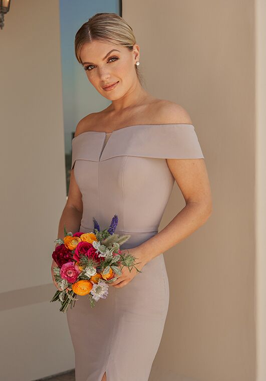 B2 Bridesmaids by Jasmine B253024 Off the Shoulder Bridesmaid Dress - 2