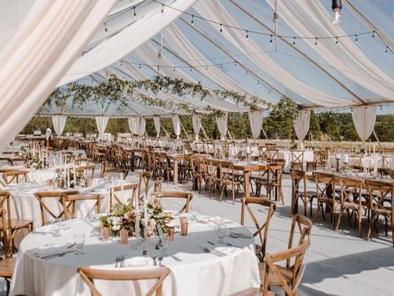 Camping wedding venue in Maple City, Michigan.