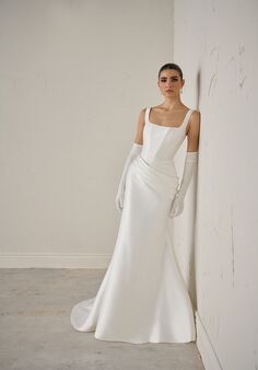 Justin Alexander Signature Evoque Fit-and-Flare Wedding Dress