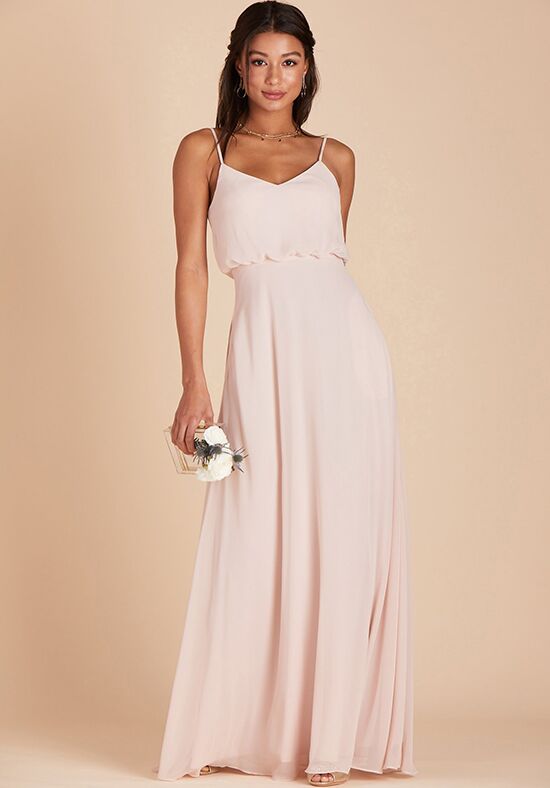 Birdy Grey Gwennie Dress in Pale Blush V-Neck Bridesmaid Dress - 1