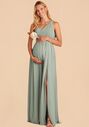 Birdy Grey Grace Chiffon Dress in Sage Bridesmaid Dress - thumbnail - 1