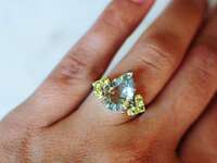 Colorful engagement ring