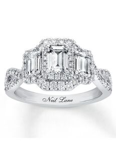 Kay Jewelers Vintage Emerald Cut Engagement Ring