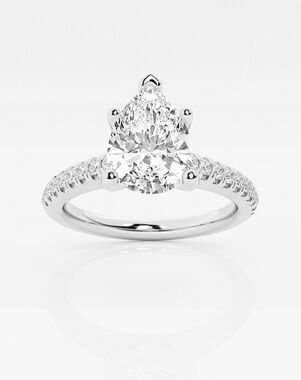 Grown Brilliance Pear Cut Engagement Ring