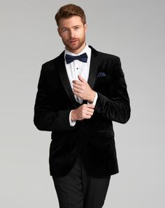 Friar Tux Black Velvet Manhattan Tuxedo Black Tuxedo
