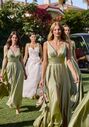 Ladivine 7469 V-Neck and Plunge Bridesmaid Dress - thumbnail - 3