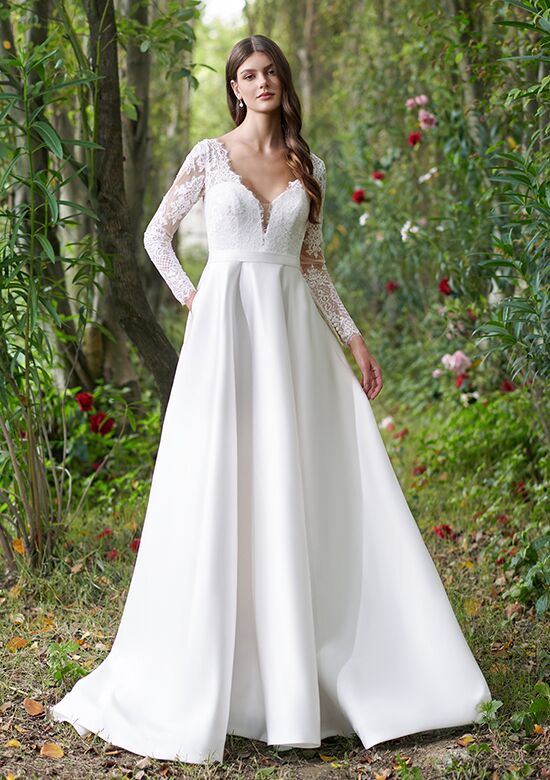 AW Bridal AW EVELINA WEDDING DRESS A-Line Wedding Dress - 1