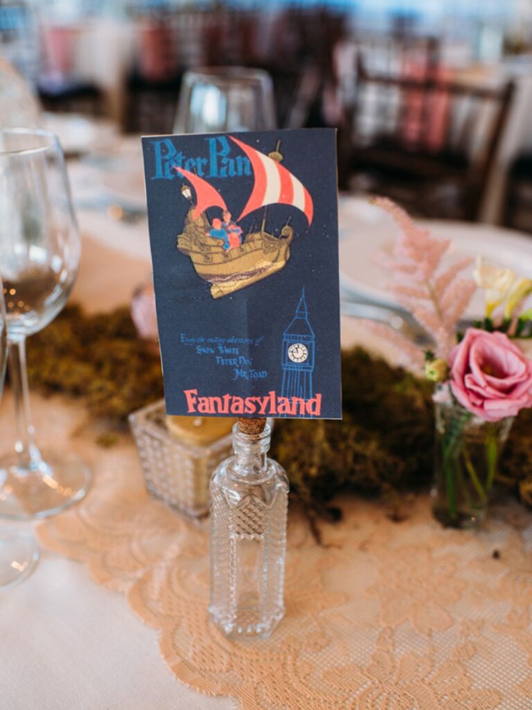 disney themed wedding table numbers