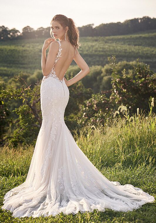 Lillian West 66143 Mermaid Wedding Dress - 4