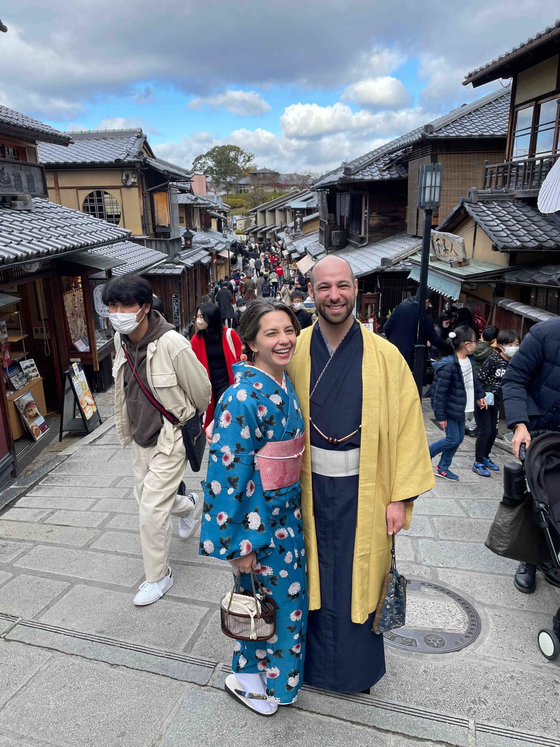 Jonathan and Sophia use their long winter break to travel to and explore Japan. It's the first of many trips they take together.