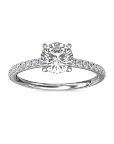Blue Nile Round Cut Engagement Ring