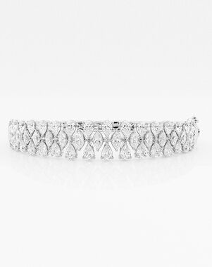 Grown Brilliance Badgley Mischka Bangle Bracelet - BCGTXB03251-GW4 Wedding Bracelet photo