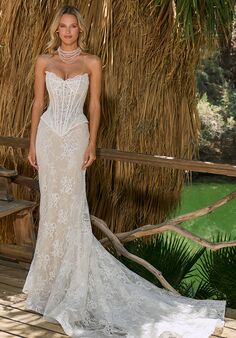 L'amour by Calla Blanche LA26102 Jessennia Sheath Wedding Dress