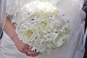 Simple White Bridal Bouquet