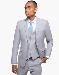 Generation Tux Cement Gray Notch Lapel Suit Gray Tuxedo