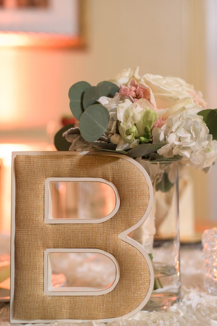 DIY Burlap Initial Decor