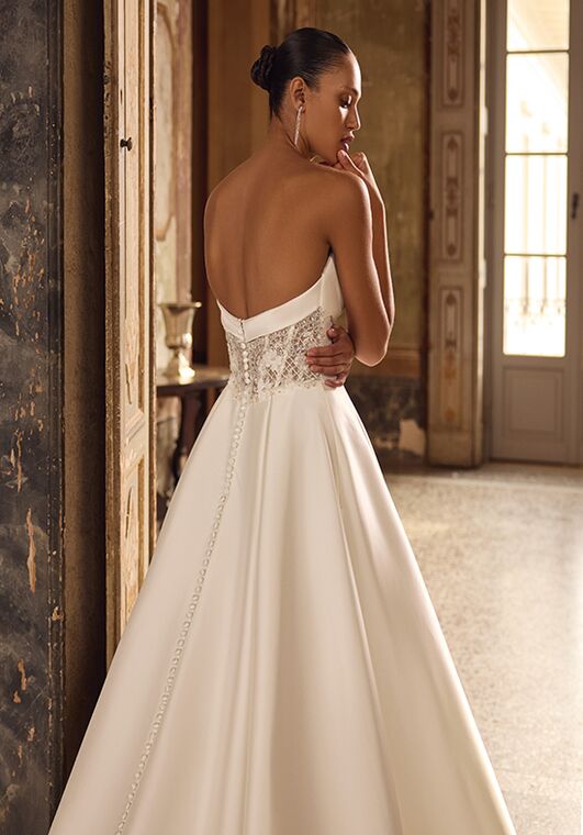 Justin Alexander Kara A-Line Wedding Dress - 2