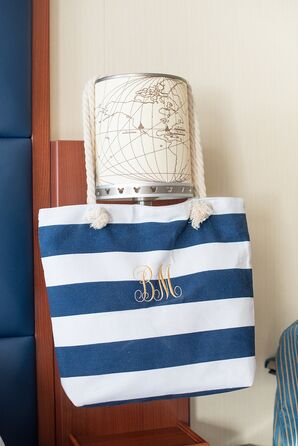 Personalized Nautical Striped Welcome Bags