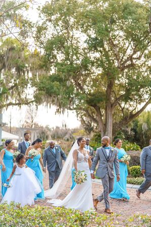 Wedding Party at Cypress Grove Estate House in Orlando, Florida