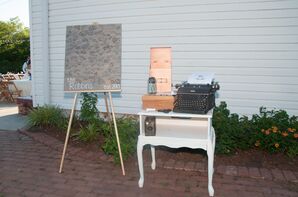 Vintage Guest Book Display