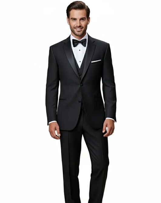 BLACKTIE KINGSTON Black Wedding Tuxedo Black Tuxedo - 3