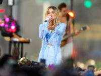 Kelsea Ballerini performing on stage