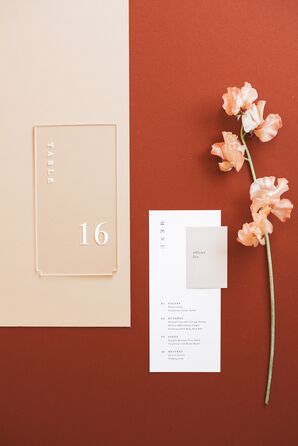 Escort Cards and Menus at Oak Creek Golf Club in Irvine, California