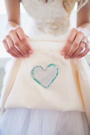 Sentimental Layered Fabric Heart Detail