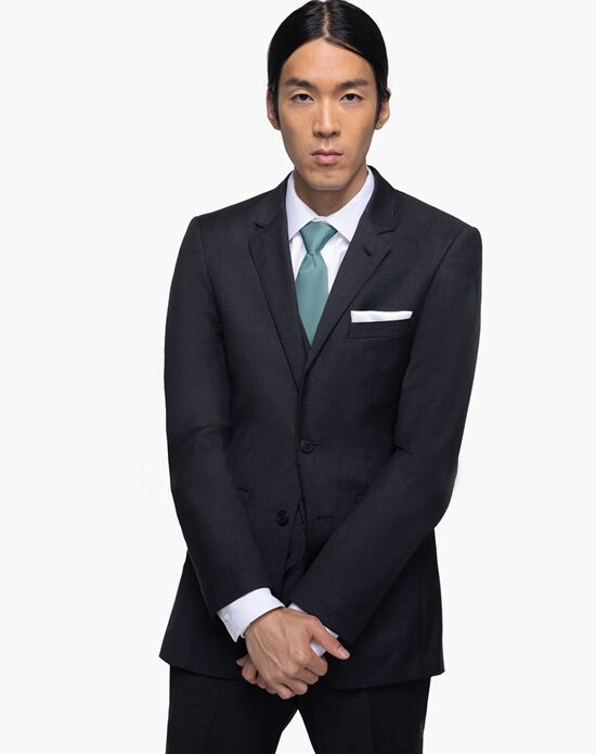 Generation Tux Charcoal Notch Lapel Suit Gray Tuxedo - 1