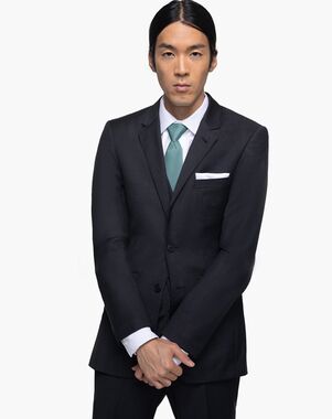 Generation Tux Charcoal Notch Lapel Suit Gray Tuxedo