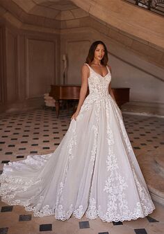 Val Stefani Monarque A-Line Wedding Dress