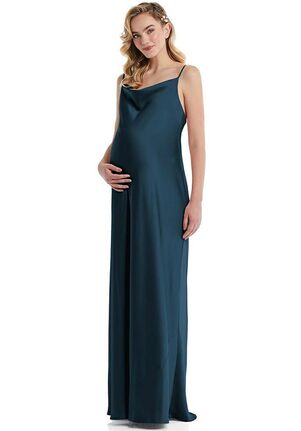 Dessy Group Cowl-Neck Tie-Strap Maternity Slip Dress - M447 Bridesmaid Dress